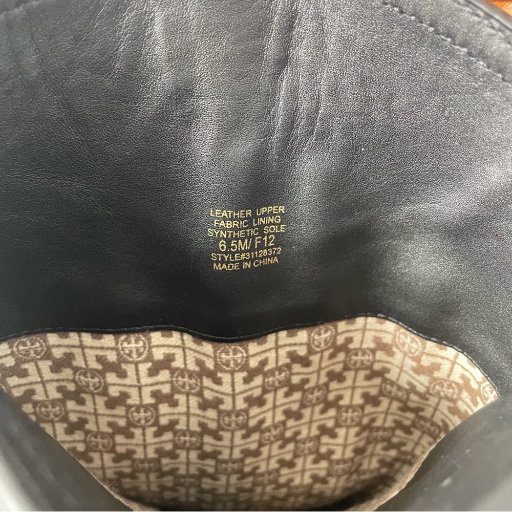 Tory Burch Amanda Black Pebbled Leather Riding boots | US 6.5 - Picture 7 of 8